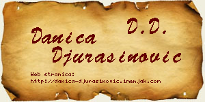 Danica Đurašinović vizit kartica